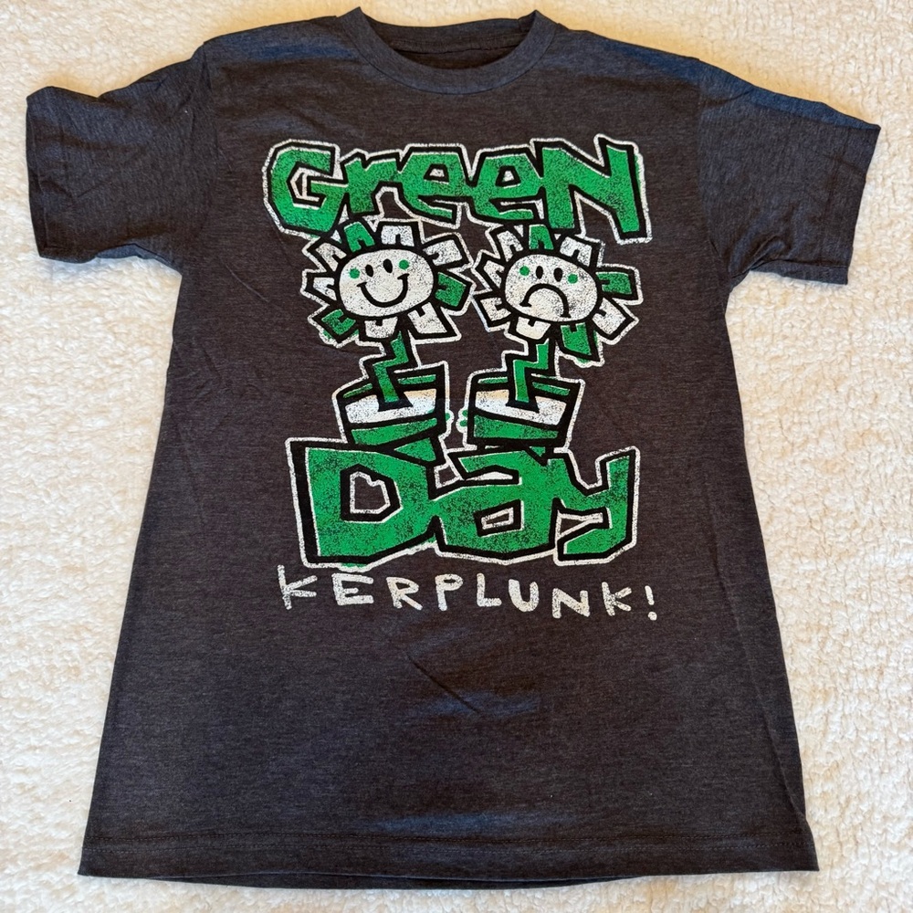 Green Day Kerplunk Graphic Tee Black Band Shirt Unisex Small Vintage Style NWOT
